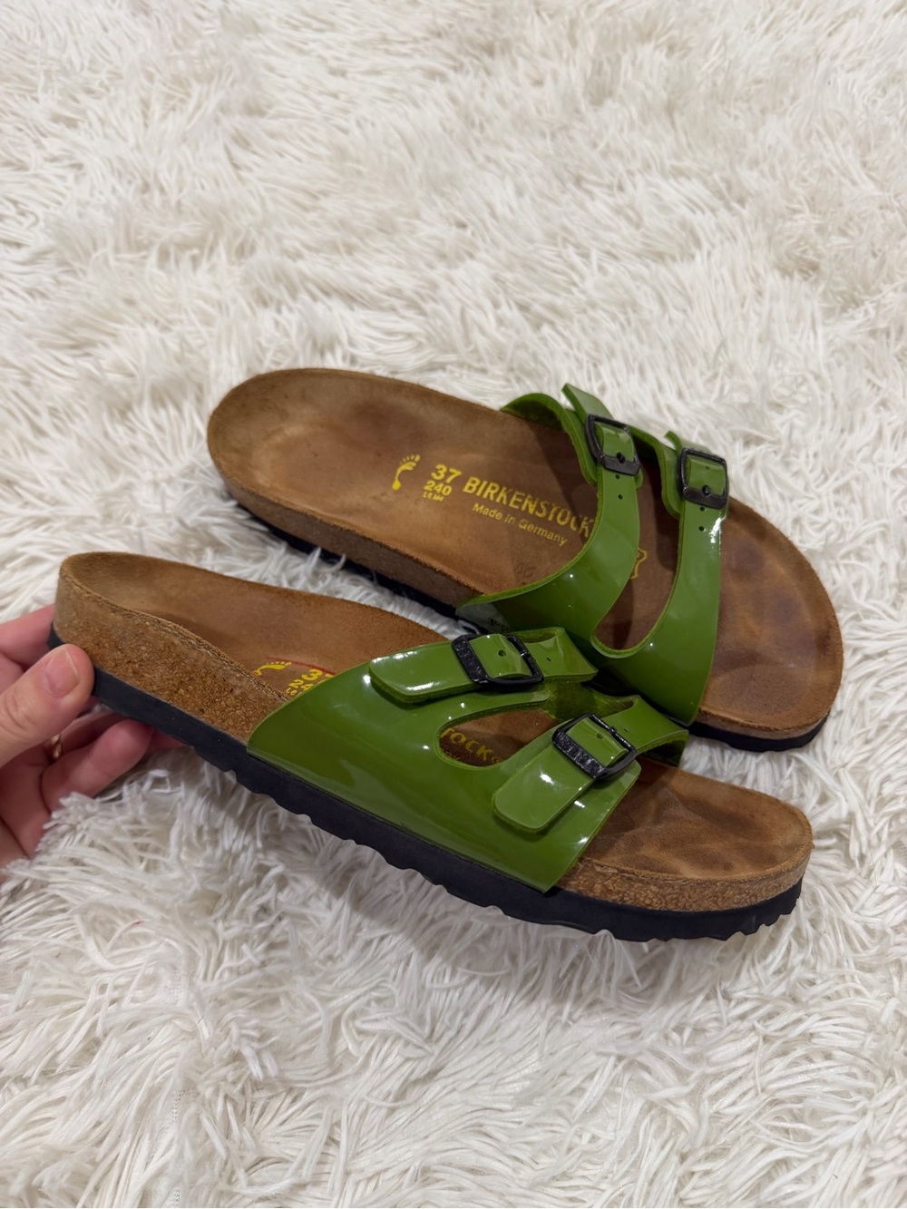 Birkenstock Ibiza Women's Green Sandal - Size 37 US 6.5